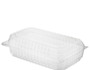 Large Salad Clearview® Container with Hinged Lid | Clear