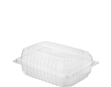 Small Salad Clearview® Container with Hinged Lid | Clear