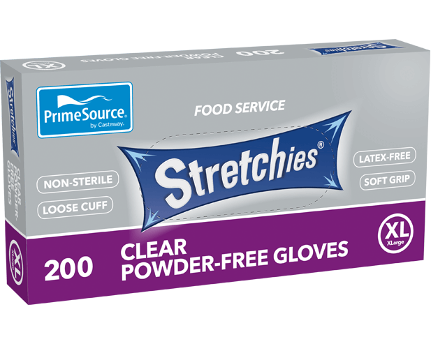 Extra-Large Stretchies® Gloves | Clear