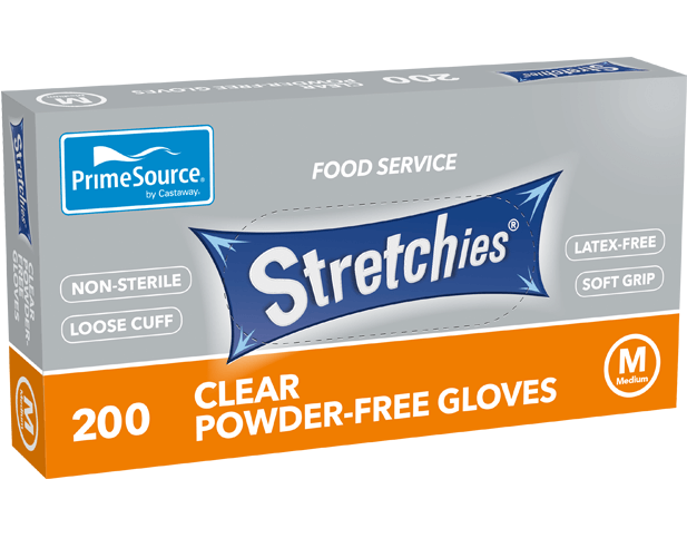 Medium Stretchies® Gloves | Clear