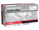 Large Powder Free Vinyl Glove | Clear