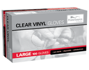 Large Powdered Vinyl Glove | Clear