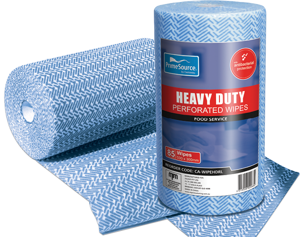 Heavy Duty Foodservice Wipes | Blue