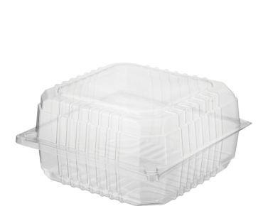 [CA-CVP059] Jumbo Burger Pack Clearview® Container with Hinged Lid | Clear