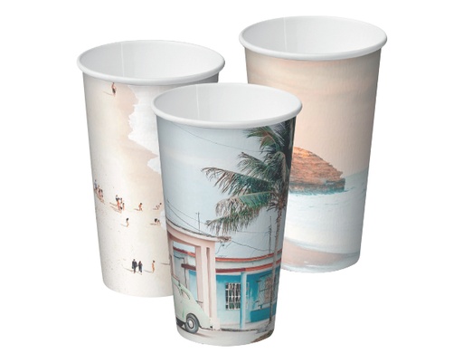 [CA-SW16-CR] EnviroCup Combo Single Wall PE 16oz 86mmØ Creative