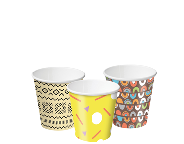 [CA-SW4-CR] 4oz (62mm Ø) Single Wall Coffee Cup | Creative