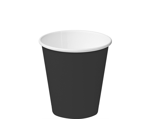 [CA-SW8-BLK] Combo Single Wall PE Coffee Cups 8oz 86mmØ Black