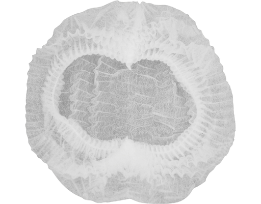 [CA-DISPOCAP-1] Cap Bouffant Style One Size | White