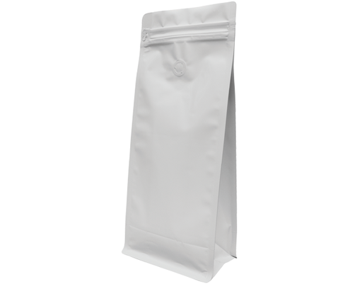[CA-CBB1KG-WHT] 1kg Box Bottom Coffee Bag | White