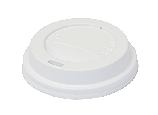 [CA-HCSLID6] Classic Snap-On Lid to suit 6-8oz (80mm Ø) | White