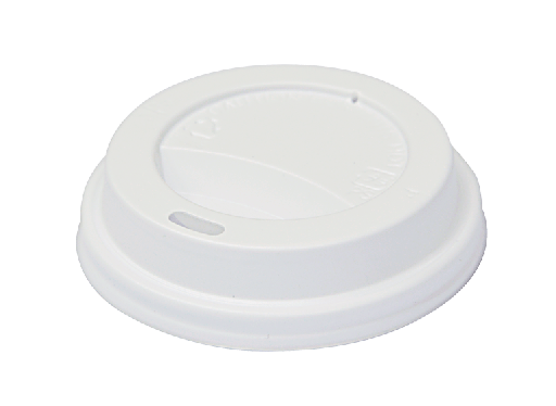 [CA-HCSLID6] Classic Snap-On Lid to suit 6-8oz cups (80mm Ø) | White