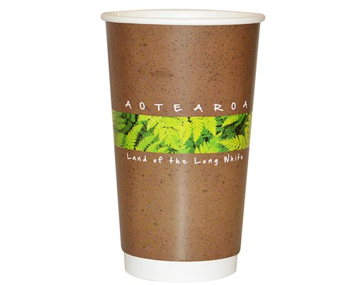 [CA-DW16CPT-NZN0] 16oz (86mm Ø) Double Wall Coffee Cup | "NZ Naturals"