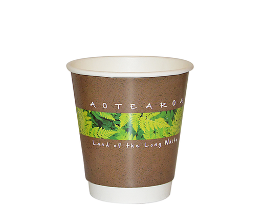 [CA-DW8-NZN0] 8oz (86mm Ø) Double Wall Coffee Cup | "NZ NATURALS"