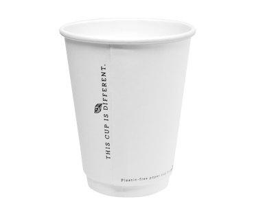 [CA-DW12SLD-WHT] 12oz (90mm Ø) Double Wall (TCID)* Cups | White