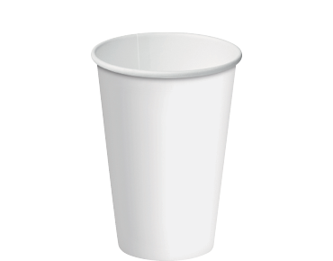 [CA-SW12SL-WHT] 12oz (90mm Ø) Slimline Single Wall Coffee Cup | White