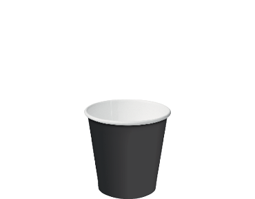 [CA-SW4-BLK] 4oz (62mm Ø) Single Wall Coffee Cup | Black