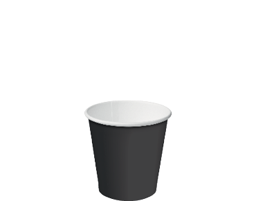 [CA-SW4-BLK] Espresso Cup Single Wall PE 4oz 62mmØ Black