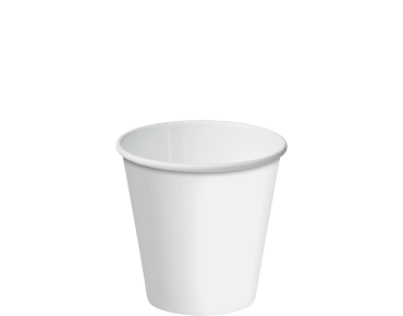 [CA-SW6-WHT] Classic Coffee Cup Single Wall PE 6oz 80mmØ White
