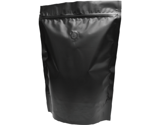 [CA-CBSU1KG-BLK] 1kg Stand-Up Coffee Pouch | Matte black