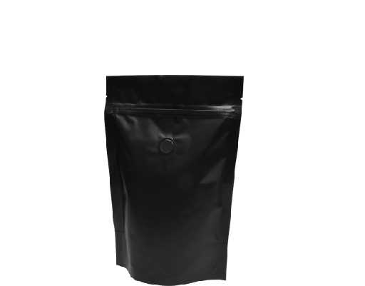 [CA-CBSU250-BLK] 250g Stand-Up Coffee Pouch | Matte black