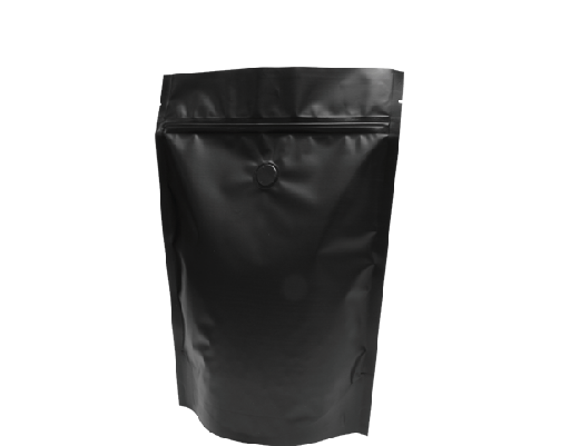 [CA-CBSU500-BLK] 500g Stand-Up Coffee Pouch | Matte black