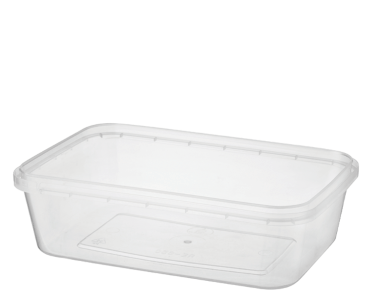 [CA-LSREC750] 750ml PP Rectangular Container | Clear