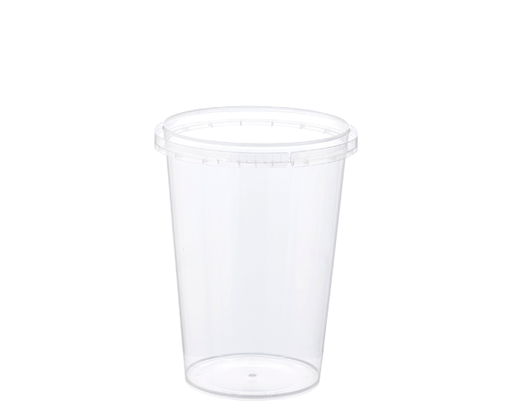 [CA-LS400] 400ml Locksafe® Round Container | Clear