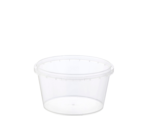 [CA-LS480] 480ml Locksafe® Round Container | Clear