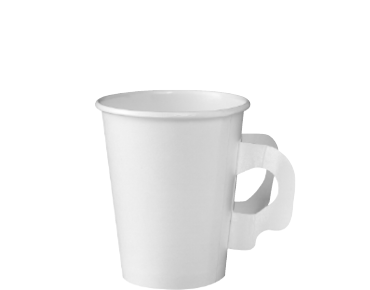 [CA-HOTCUP8HW] 8oz Paper Cup with handle | White