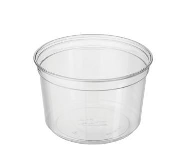 [CA-DELI16] 16oz Round P.E.T. Deli Container | Clear