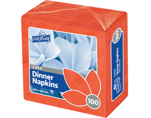 [CA-NAPD2PR] 2-Ply Quarter Fold Dinner Napkin | Red