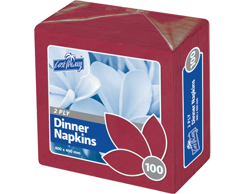 [CA-NAPD2PWR] 2-Ply Quarter Fold Dinner Napkin | Wine red