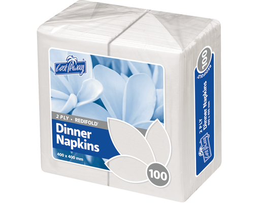 [CA-NAPD2PWRF] 2-Ply RediFold® Dinner Napkin | White