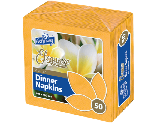 [CA-NAPEDG] Quarter Fold Elegance® Dinner Napkins | Gold