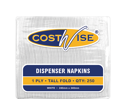 [HL-NAPDIS1PWTF] Tall Fold Costwise® Dispenser Napkin | White
