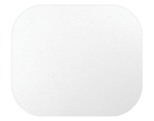 [CA-LI440] P.E.T. Lined Foil Container Lid to Suit RFC440 | White