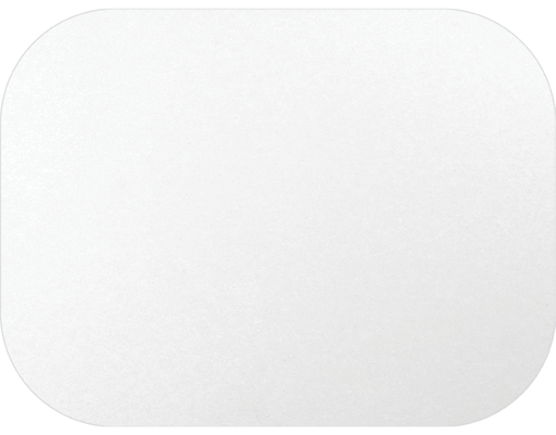 [CA-LI448] P.E.T. Lined Foil Container Lid to Suit RFC448 | White