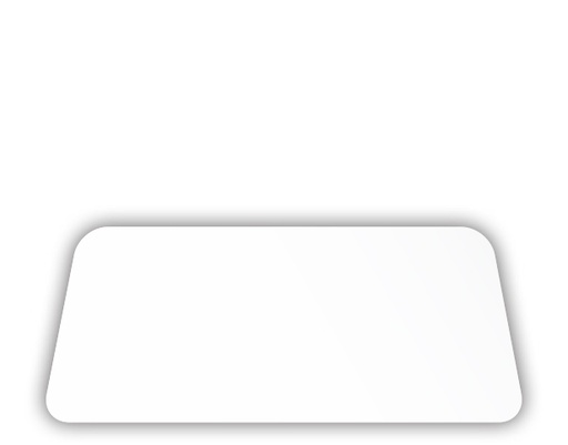 [CA-LI448] P.E.T. Lined Foil Container Lid to Suit RFC448 White