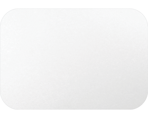 [CA-LI460] P.E.T. Lined Foil Container Lid to Suit RFC460 | White