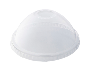 [CA-LIDDM3] Dome Lid with Straw Hole to suit 14oz, 16oz, 20oz & 24oz cups | Clear