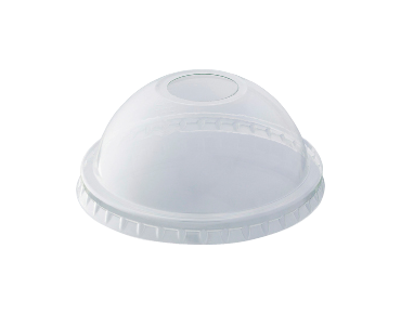 [CA-LIDDM1] Dome Lid with Straw Hole to suit 7 oz, 9 oz & 285 ml cups | Clear