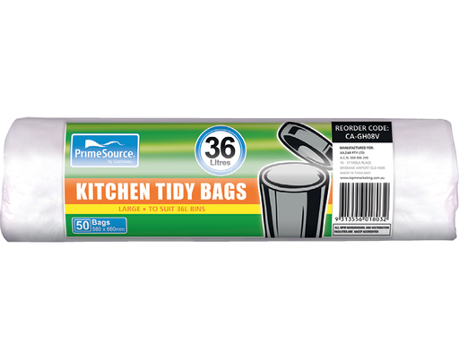 [CA-GH08V] Kitchen Tidy Bags 36L White