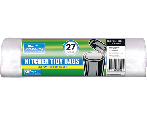 [CA-GH06V] Kitchen Tidy Bags Medium 27L White