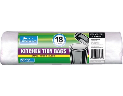 [CA-GH04V] PrimeSource® Small Kitchen Tidy Bags | White