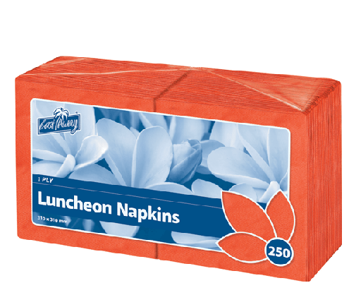 [CA-NAPL1PR] 1-Ply Quarter Fold Luncheon Napkin | Red