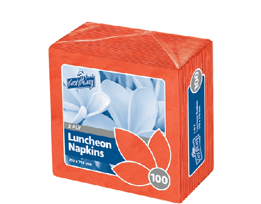 [CA-NAPL2PR] 2-Ply Quarter Fold Luncheon Napkin | Red