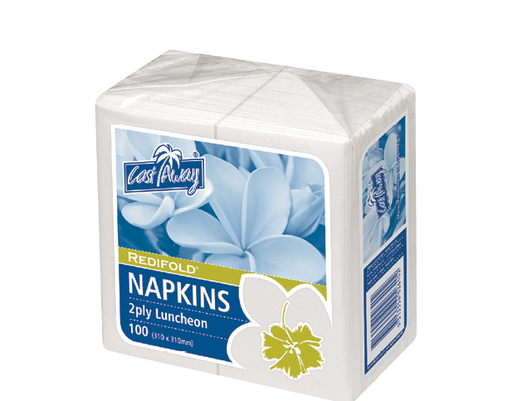 [CA-NAPL2PWRF] 2-Ply Redifold® Luncheon Napkin | White