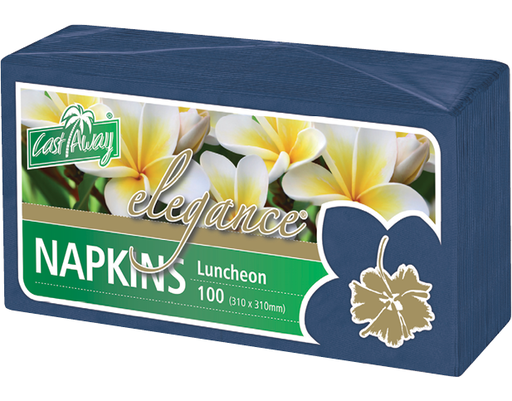 [CA-NAPELDB] Quarter Fold Elegance® Luncheon Napkins | Dark blue