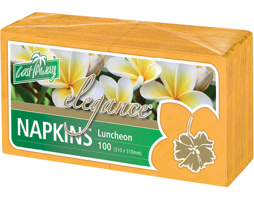 [CA-NAPELG] Quarter Fold Elegance® Luncheon Napkins | Gold