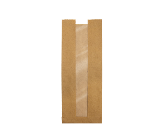 [CA-WBLF] Loaf Kraft Window Bag | Brown kraft